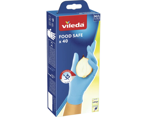 Haushaltshandschuh Vileda Food Safe Größe M/L 40 Stk. Haushaltshandschuh Vileda Food Safe Größe M/L 40 Stk.