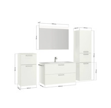 Badmöbel-Set Nobilia Programm 2 264 210x169,1x48,7 cm Mineralgusswaschtisch weiß matt mit LED-Beleuchtung-thumb-4 Badmöbel-Set Nobilia Programm 2 264 210x169,1x48,7 cm Mineralgusswaschtisch weiß matt mit LED-Beleuchtung-thumb-4