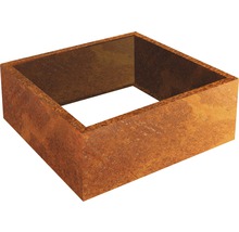 Pflanzrahmen Carlotta 80 x 80 x 25 cm Cortenstahl braun