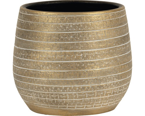 Übertopf innen Passion for Pottery Solano Ton Ø 29 cm H 26 cm gold