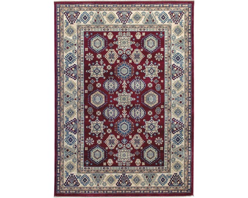 Rechteckiger Teppich mit geometrischen Mustern