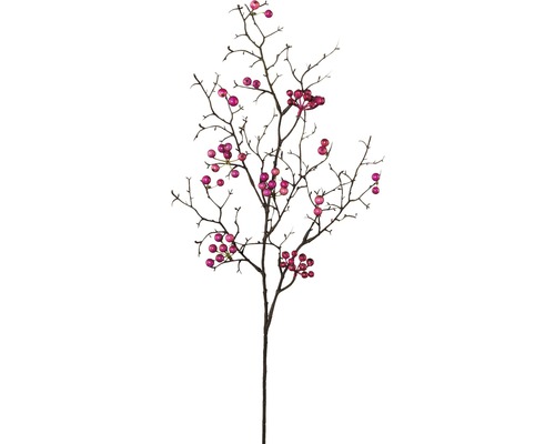 Kunstblume Beerenzweig Höhe: 74 cm rosa