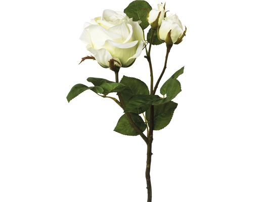 Kunstblume Rose Höhe: 48cm hellgrün