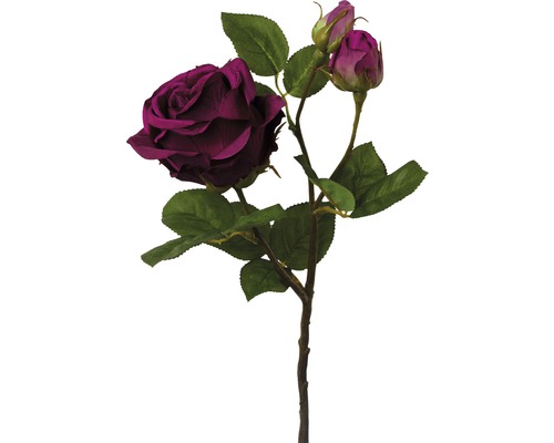 Kunstblume Rose Höhe: 48 cm lila