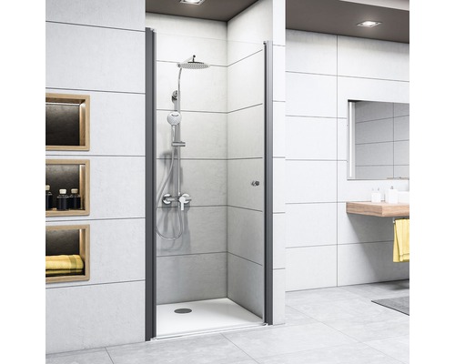 Drehtür für Nische Breuer Elana 6 1000x2000 mm Anschlag links Dekorglas Bella C schwarz Drehtür für Nische Breuer Elana 6 1000x2000 mm Anschlag links Dekorglas Bella C schwarz