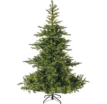 Künstlicher Weihnachtsbaum mit Beleuchtung auf einem Ständer