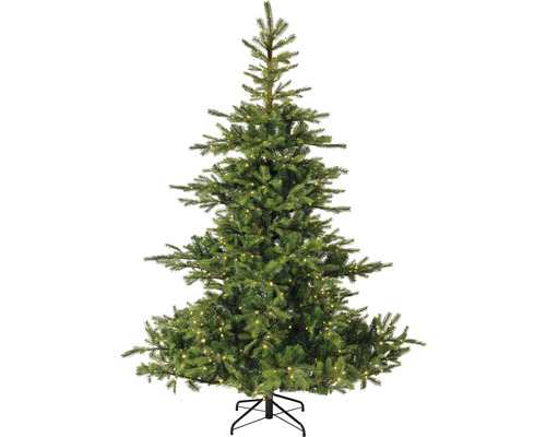 Christbaum Everlands Grandis Kunststoff Ø 111 cm Höhe: 150 cm inkl. LED grün Künstlicher Weihnachtsbaum mit Beleuchtung auf einem Ständer