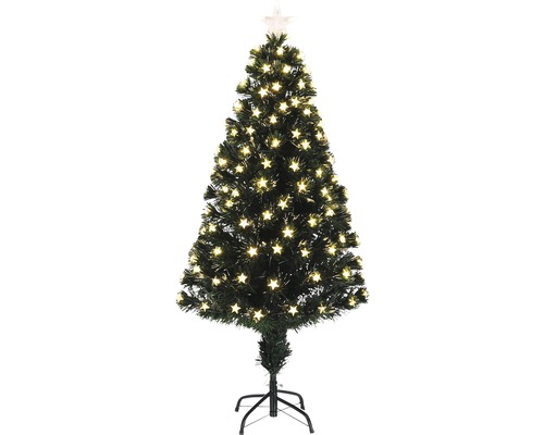 Christbaum Kunststoff Höhe: 120 cm inkl. Stern-LED grün