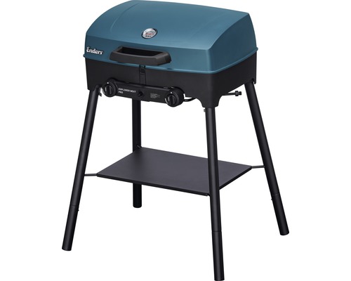 Enders Tischgrill Explorer Next Pro 47 x 58 x 80 cm 2 Brenner 50 mbar blau inkl. herausnehmbare Fettauffangschale