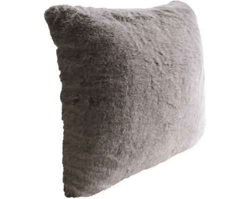 Quadratisches Kissen mit Fellstruktur