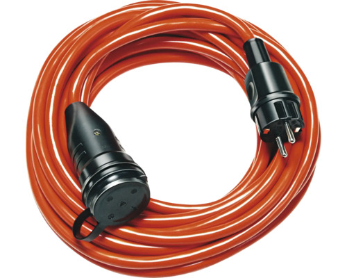 Verlängerungskabel Brennenstuhl® 3 x 2,5 mm² N07V3V3-F 25 m IP44 orange Verlängerungskabel mit Stecker und Kupplung