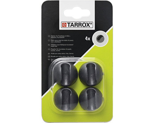 Tarrox Tischbeinfüße SPIDER Glider-Set schwarz 4 Stück