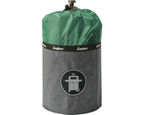 Enders Schutzhülle Gasflaschenhülle Abdeckhülle Style passend für 11 kg Gasflaschen Polyester grün wasserabweisend feuerfest UV-Schutz inkl. Silikonfüße Enders Gasflaschenabdeckung zum Schutz vor Witterungseinflüssen