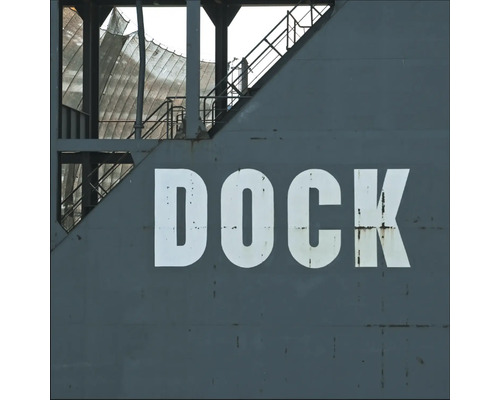Glasbild Hamburg II 30x30 cm