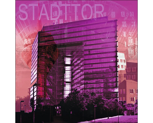 Glasbild Düsseldorf VI 50x50 cm