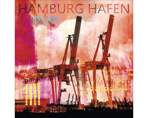 Glasbild Hamburg VII 20x20 cm