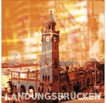 Hamburg Landungsbrücken Illustration