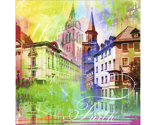 Glasbild Fürth VIII 30x30 cm