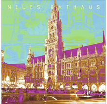 Neues Rathaus Kunstplakat