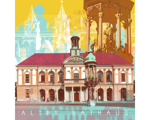 Altes Rathaus Gebäudeansicht mit dekorativen Elementen