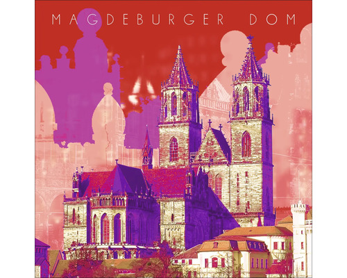 Glasbild Magdeburg IX 20x20 cm