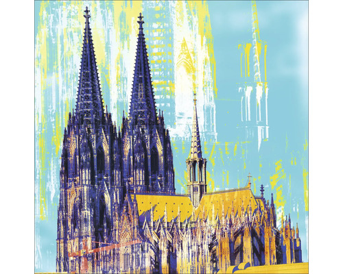 Glasbild Köln VI 20x20 cm