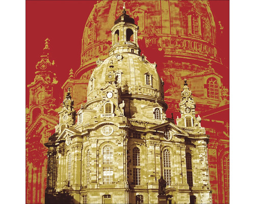 Glasbild Dresden I 20x20 cm