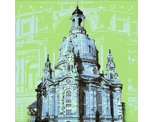 Glasbild Dresden VIII 20x20 cm