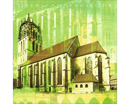 Glasbild Münster IX 20x20 cm