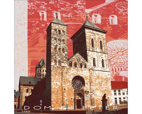 Glasbild Osnabrück VII 20x20 cm