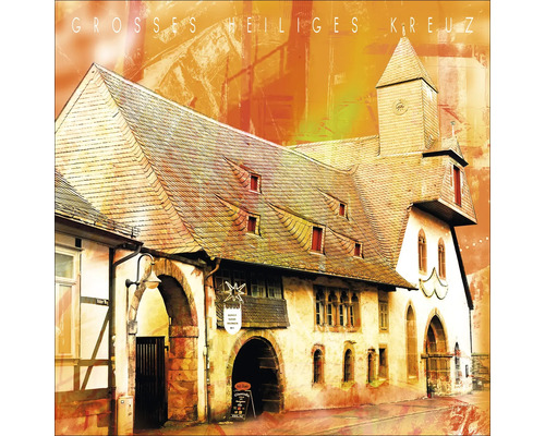 Glasbild Goslar V 20x20 cm