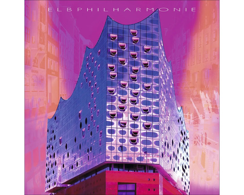 Glasbild Hamburg Elbphilharmonie III 50x50 cm