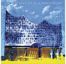 Glasbild Hamburg Elbphilharmonie IV 20x20 cm-thumb-0