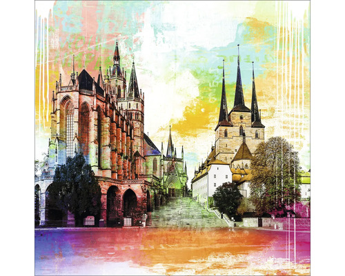 Glasbild Erfurt I 50x50 cm