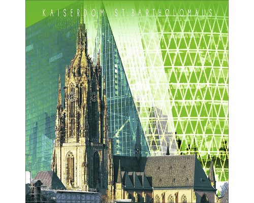 Glasbild Frankfurt IV 20x20 cm