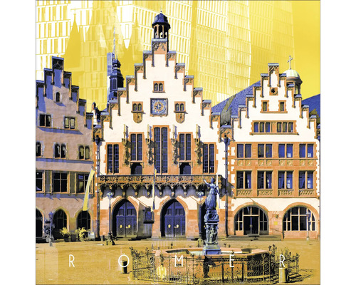 Glasbild Frankfurt V 50x50 cm-0