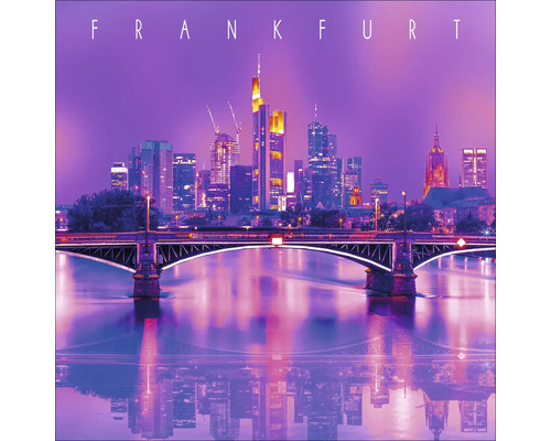Glasbild Frankfurt VII 20x20 cm