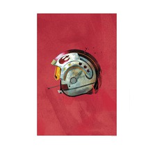Poster mit einem Bild von einem Helm