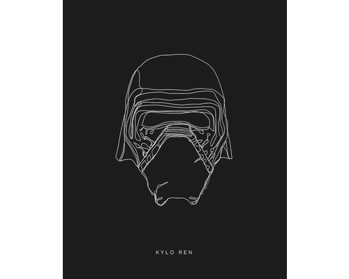 Poster SW Lines Dark Side Kylo 40x50 cm