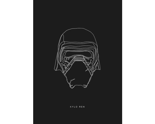 Poster SW Lines Dark Side Kylo 50x70 cm