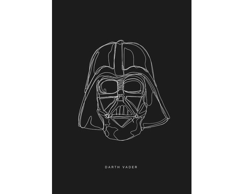 Poster SW Lines Dark Side Vader 50x70 cm