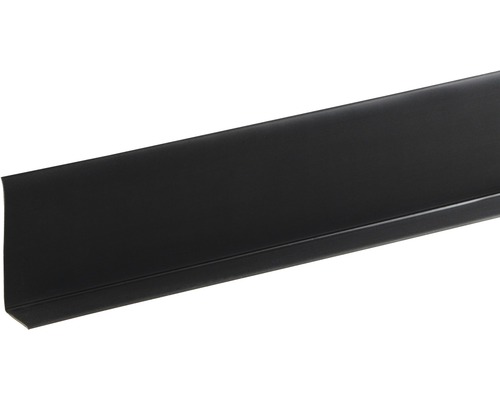 Sockelleiste KU006 schwarz selbstklebend 15 x 50 x 15000 mm Kunststoff-Wandabschlussleiste