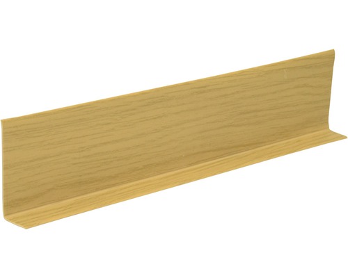 Sockelleiste KU006 eiche selbstklebend 15 x 50 x 15000 mm Sockelleiste aus Kunststoff mit Holzdekor