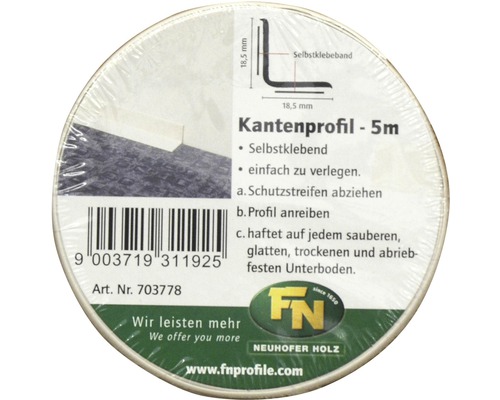 Kantenprofil selbstklebend, fuenf Meter