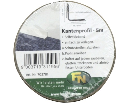 Kantenprofil selbstklebend, fuenf Meter Rolle