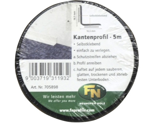 Kantenprofil, fünf Meter, selbstklebend