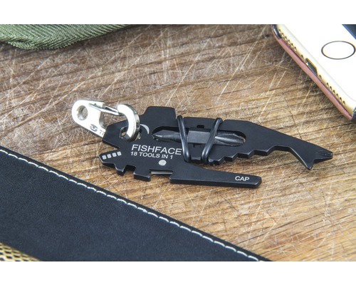 Fischförmiges Multifunktionswerkzeug mit 18 Funktionen