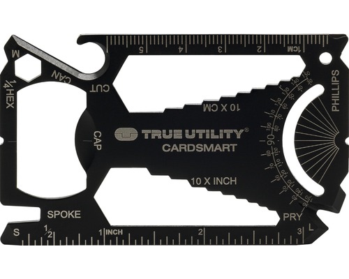 Multitool True Utility TU-207 Cardsmart mit 30 Funktionen edelstahl