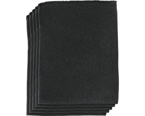 Stapel schwarzer Filterschwämme