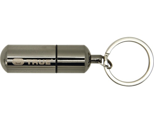 TRUE Logo Pillendose mit Schlüsselanhänger